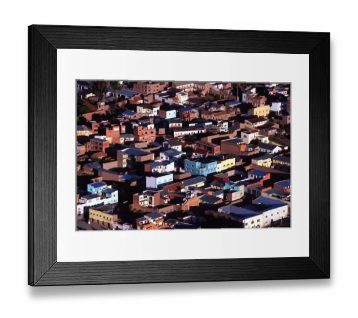 Framed Print : South America; Bolivia; aerial view of Copacabana Framed Print : South America; Bolivia; aerial view of Copacabana