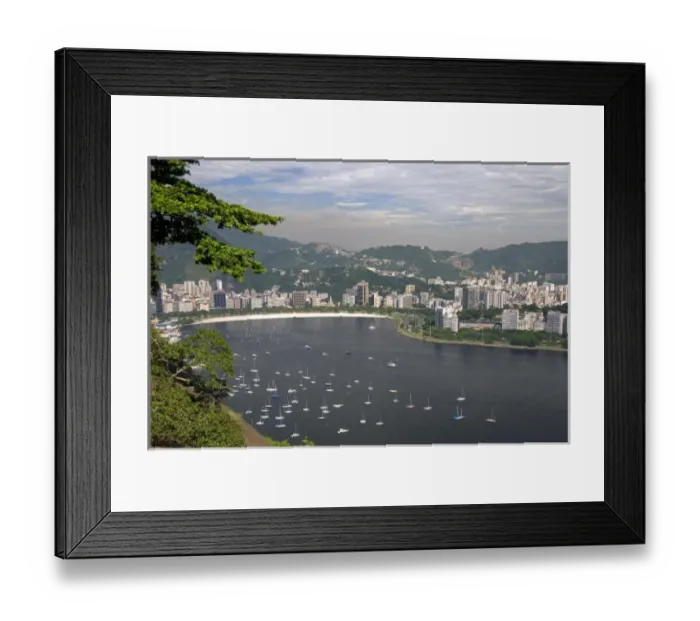 Framed Print : A view of Rio de Janeiro from Sugarloaf Peak, Brazil Framed Print : A view of Rio de Janeiro from Sugarloaf Peak, Brazil