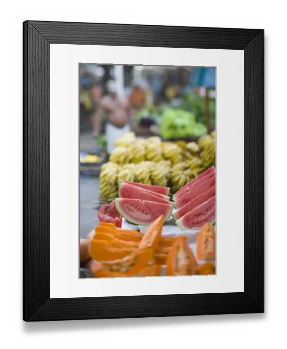 Framed Print : Weekly Friday fruit & vegetable market, Southern Zone of Rio De Janeiro, Praca General Osorio Framed Print : Weekly Friday fruit & vegetable market, Southern Zone of Rio De Janeiro, Praca General Osorio