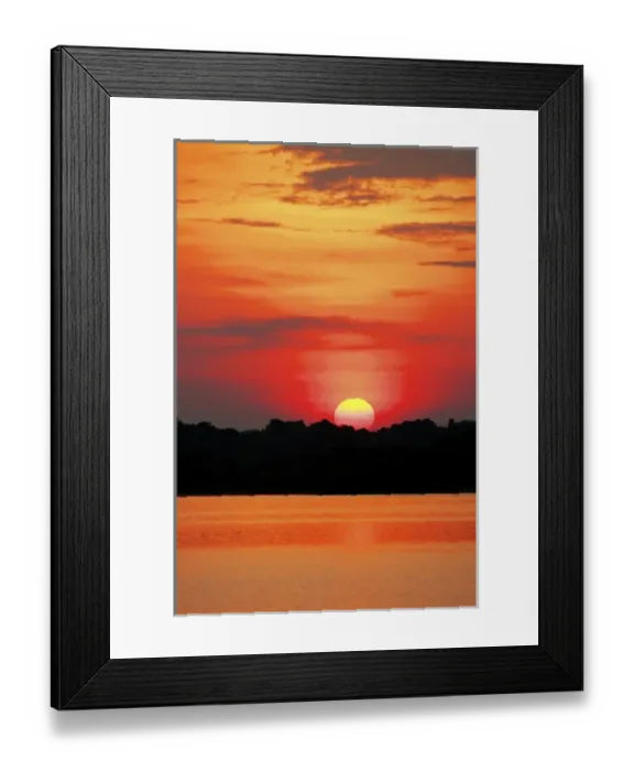 Framed Print : Amazon Jungle, Brazil, Sunsets over the Amazon river and jungle Framed Print : Amazon Jungle, Brazil, Sunsets over the Amazon river and jungle