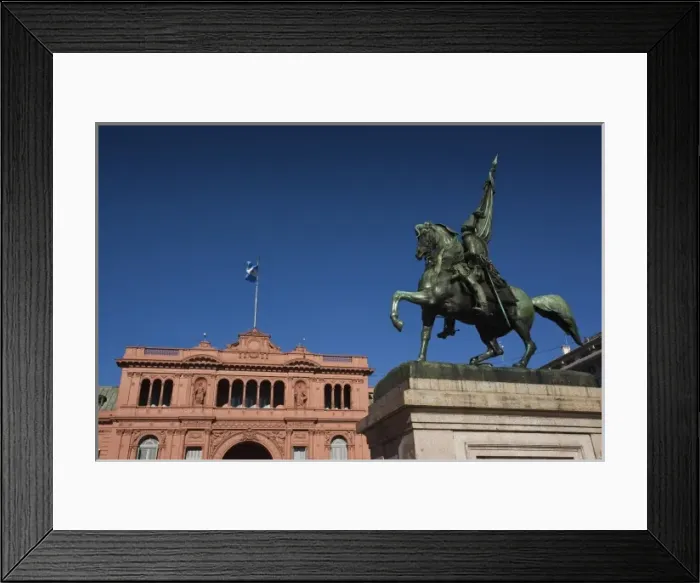 Framed Print : ARGENTINA, Buenos Aires. Plaza de Mayo and Casa Rosada presidential palace Framed Print : ARGENTINA, Buenos Aires. Plaza de Mayo and Casa Rosada presidential palace