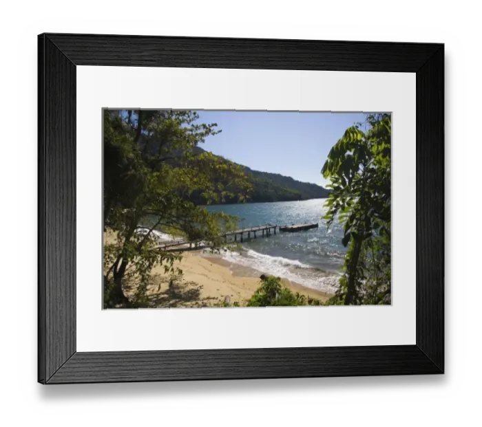 Framed Print : Ilha Grande, Brazil. This island has been a major destination for pirates, slave trades