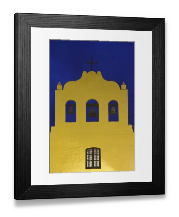 Framed Print : Argentina, Salta Province, Cachi. Iglesia San Jose (b. 1796), evening