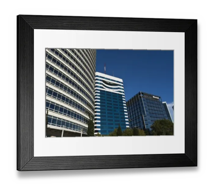 Framed Print : Argentina, Buenos Aires. Central business district buildings near Avenida Leandro Alem Framed Print : Argentina, Buenos Aires. Central business district buildings near Avenida Leandro Alem