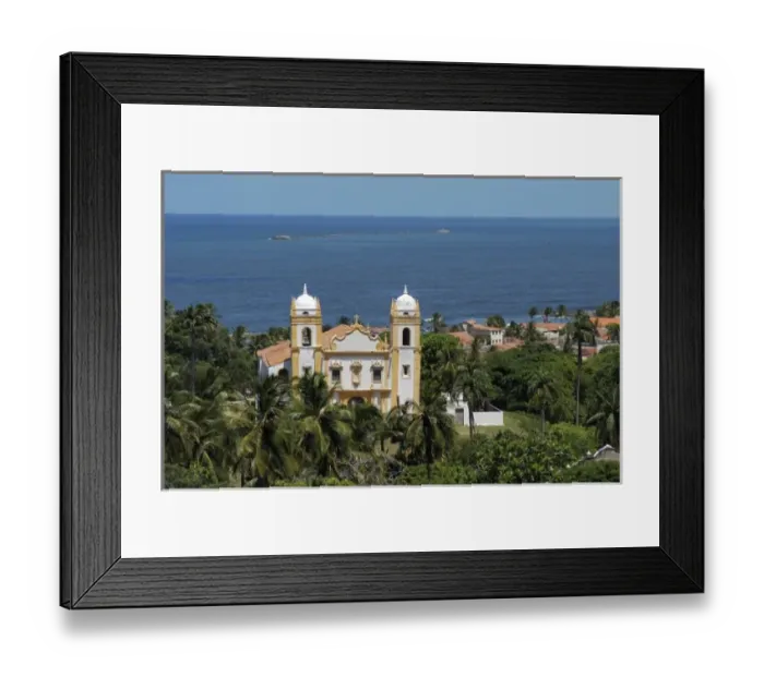 Framed Print : Brazil, overlook of Olinda in Pernambuco. View of Catedral da Se Framed Print : Brazil, overlook of Olinda in Pernambuco. View of Catedral da Se