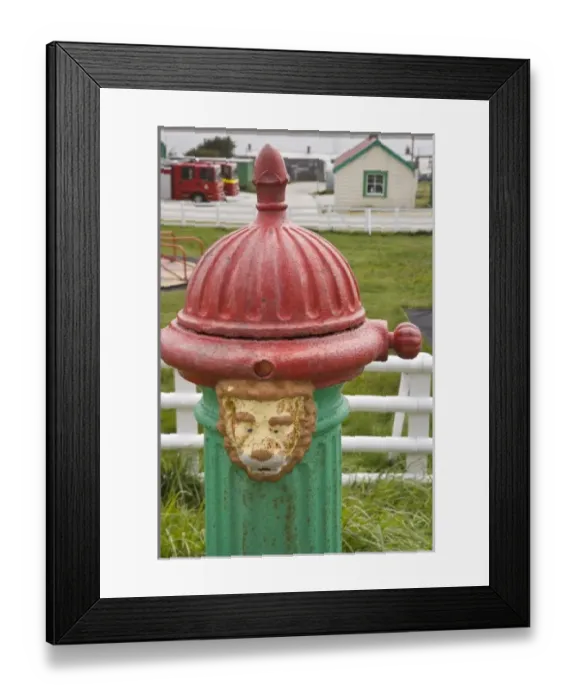 Framed Print : South Atlantic, Falkland Islands, Stanley. Close-up of fire hydrant Framed Print : South Atlantic, Falkland Islands, Stanley. Close-up of fire hydrant