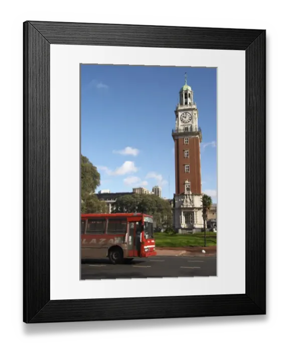 Framed Print : Clock tower called Torre de los Ingleses (the Englishmens tower) renamed Torre Monumental Framed Print : Clock tower called Torre de los Ingleses (the Englishmens tower) renamed Torre Monumental