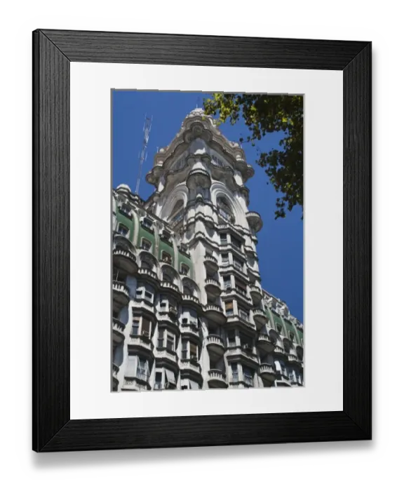 Framed Print : Argentina, Buenos Aires. Avenida de Mayo, Barolo Palace building