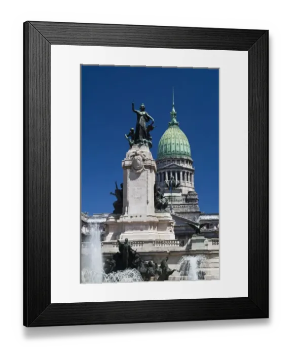 Framed Print : Argentina, Buenos Aires. Palacio del Congreso