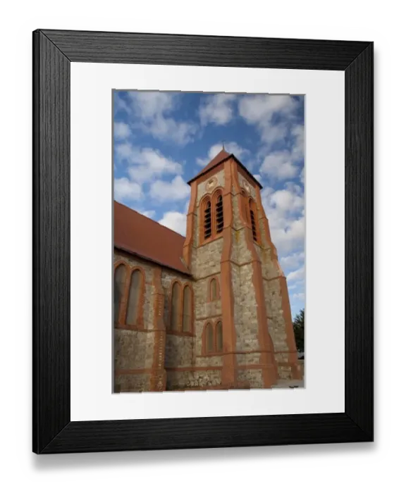 Framed Print : Falkland Island, Stanley (aka Port Stanley). Christ Church Cathedral, southern most