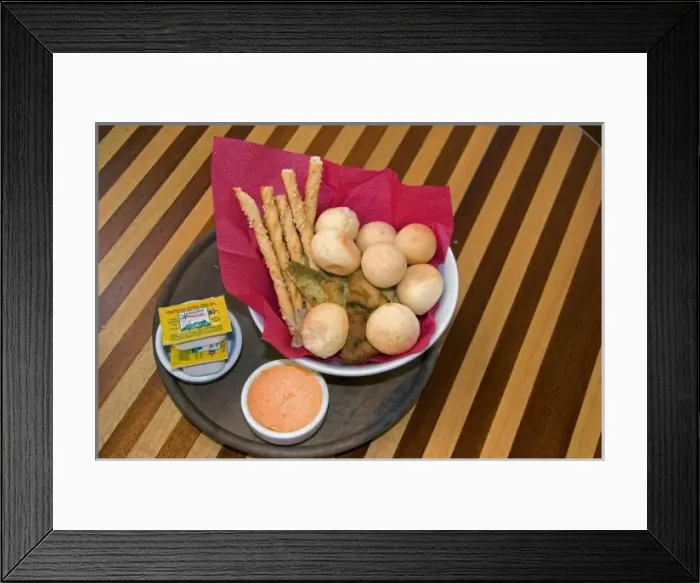 Framed Print : Bread basket at a restaurant in Sao Paulo, Brazil Framed Print : Bread basket at a restaurant in Sao Paulo, Brazil