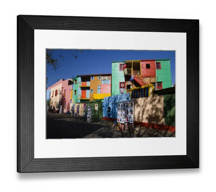 Framed Print : Argentina, Buenos Aires, La Boca. The working mans city hosts the infamous La Boca stadium