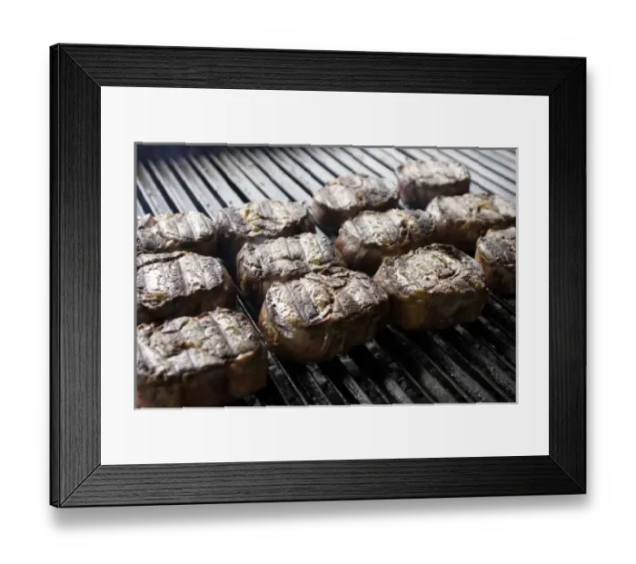 Framed Print : Argentina, El Calafate. Parrillada (mixed grilled meat) on the grill at the Restaurante La Usina Framed Print : Argentina, El Calafate. Parrillada (mixed grilled meat) on the grill at the Restaurante La Usina