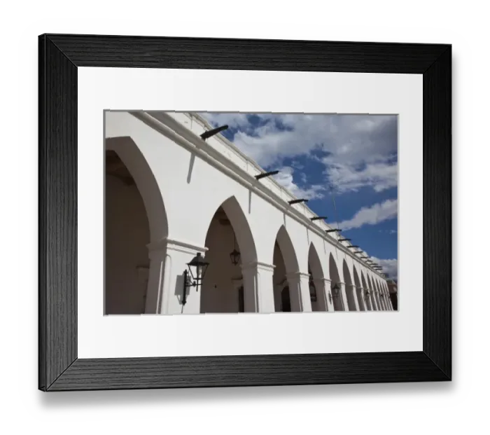 Framed Print : Argentina, Salta Province, Cachi. Arches of the Pio Pablo Diaz Archaeology Museum Framed Print : Argentina, Salta Province, Cachi. Arches of the Pio Pablo Diaz Archaeology Museum