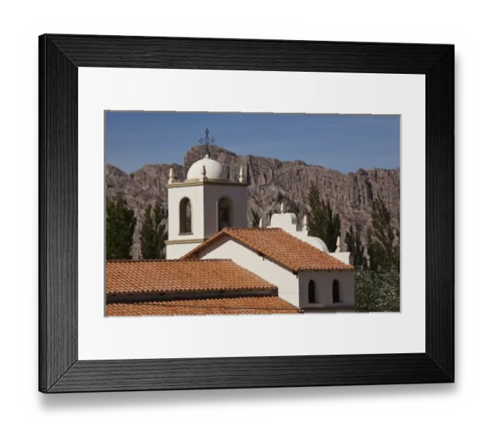 Framed Print : Argentina, Salta Province, Angastaco. Town church Framed Print : Argentina, Salta Province, Angastaco. Town church