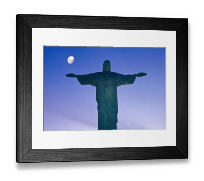 Framed Print : Brazil, Rio de Janeiro, the iconic Cristo Redentor statue that sits atop Corcovado mountain Framed Print : Brazil, Rio de Janeiro, the iconic Cristo Redentor statue that sits atop Corcovado mountain