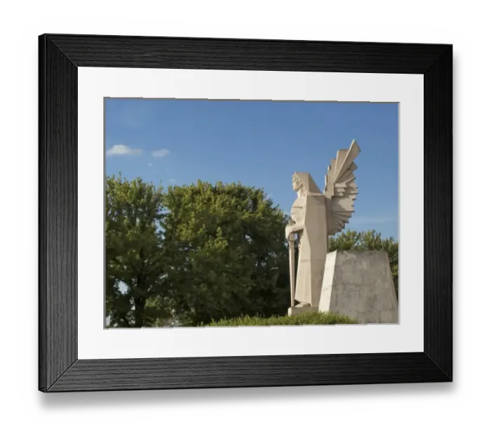 Framed Print : Angel at the cemetery entrance by Architect Francisco Salamone built more than 60