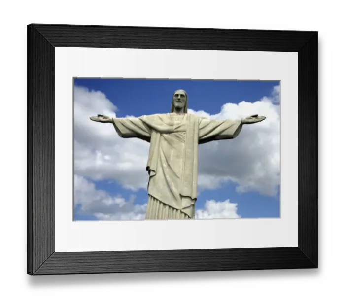 Framed Print : Brasil, Brazil, Rio de Janeiro, Christ the Redeemer on Corcovado mountain