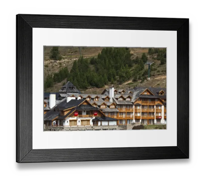 Framed Print : Argentina, Rio Negro Province, Villa Catedral. Ski lodge detail Framed Print : Argentina, Rio Negro Province, Villa Catedral. Ski lodge detail