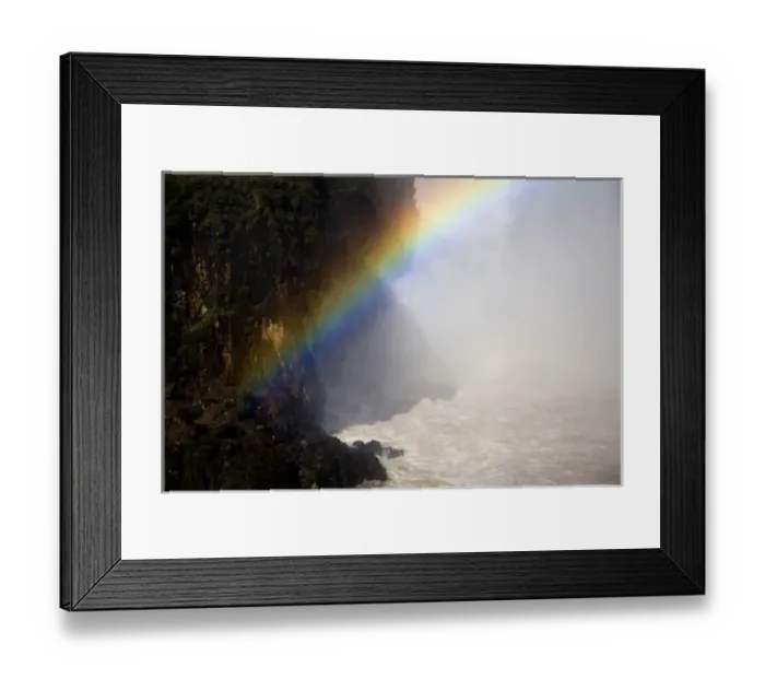 Framed Print : Puerto Iguazu, Argentina. The breathtaking waterfalls of Puerto Iguazu and Foz de Iguazu (Brazil)