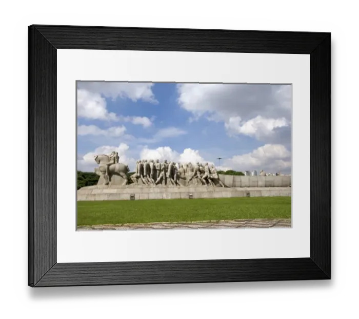 Framed Print : Monumento Bandeiras, a monument to pioneers in Sao Paulo, Brazil Framed Print : Monumento Bandeiras, a monument to pioneers in Sao Paulo, Brazil