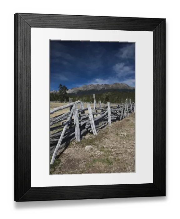 Framed Print : Argentina, Neuquen Province. Small ranch entrance off RN 234, the Road of the Seven Lakes Framed Print : Argentina, Neuquen Province. Small ranch entrance off RN 234, the Road of the Seven Lakes