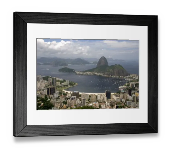 Framed Print : A panoramic view of Rio de Janeiro and Sugarloaf Peak, Brazil Framed Print : A panoramic view of Rio de Janeiro and Sugarloaf Peak, Brazil