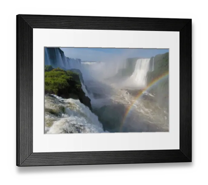 Framed Print : Brazil, Foz do Iguacu Falls - looking into the Devils Throat in the state Framed Print : Brazil, Foz do Iguacu Falls - looking into the Devils Throat in the state