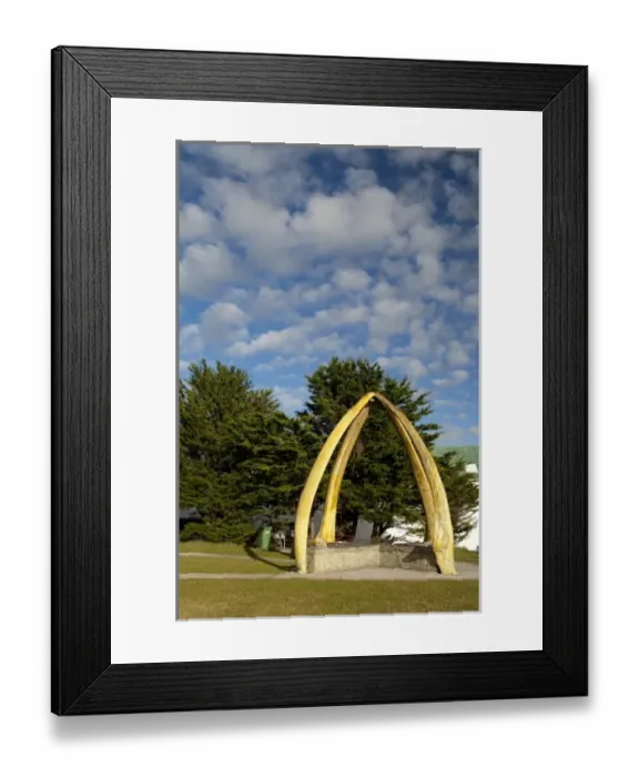 Framed Print : Falkland Island, Stanley (aka Port Stanley). Whalebone Arch, constructed in 1933 Framed Print : Falkland Island, Stanley (aka Port Stanley). Whalebone Arch, constructed in 1933