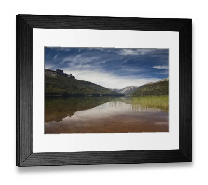 Framed Print : Argentina, Neuquen Province. Lake Falkner Framed Print : Argentina, Neuquen Province. Lake Falkner