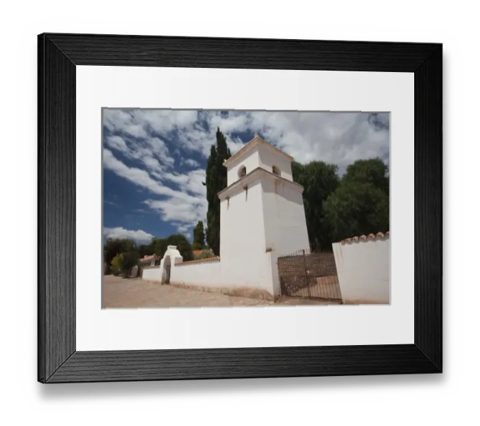 Framed Print : Argentina, Jujuy Province, Uquia. 17th century church exterior