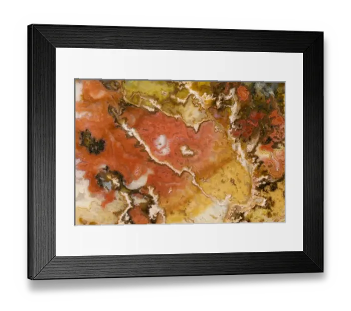 Framed Print : USA, Oregon. Close-up of Graveyard Point Plume Agate stone Framed Print : USA, Oregon. Close-up of Graveyard Point Plume Agate stone