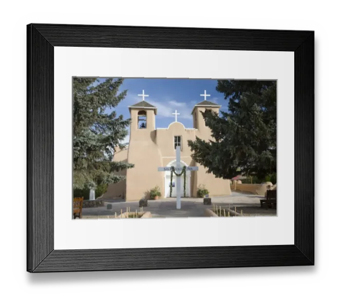 Framed Print : NM, New Mexico, Ranchos de Taos, San Francisco de Asis church, built in 1850
