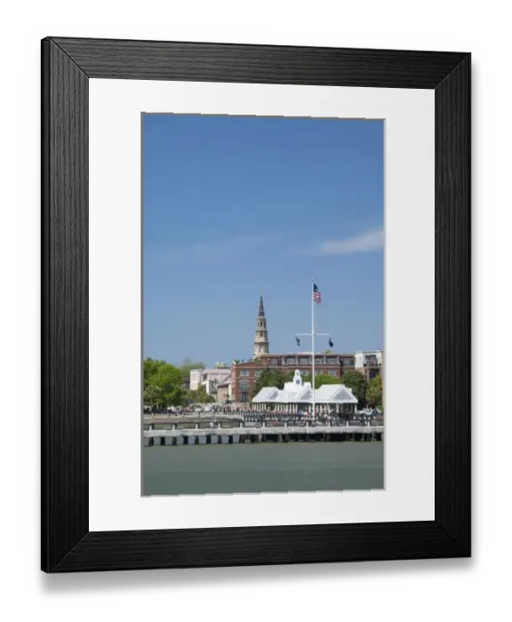 Framed Print : South Carolina, Charleston. Historic waterfront port area along the Cooper River Framed Print : South Carolina, Charleston. Historic waterfront port area along the Cooper River