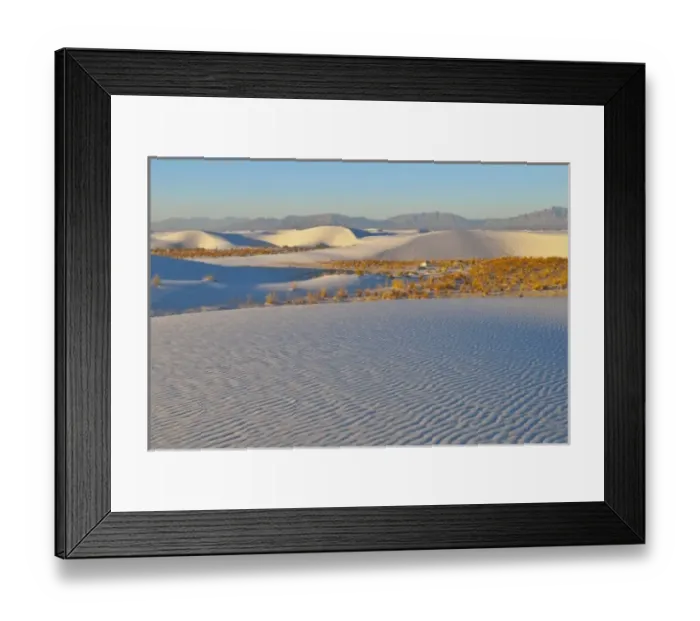 Framed Print : North America, USA, New Mexico, White Sands National Monument, Transverse Dunes Framed Print : North America, USA, New Mexico, White Sands National Monument, Transverse Dunes
