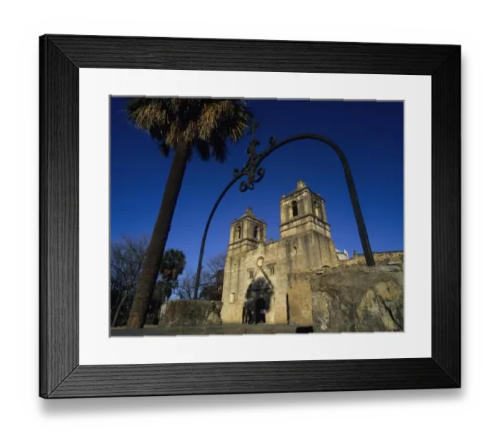 Framed Print : Mission Concepcion, San Antonio Missions National Historic Park, San Antonio, Texas, USA