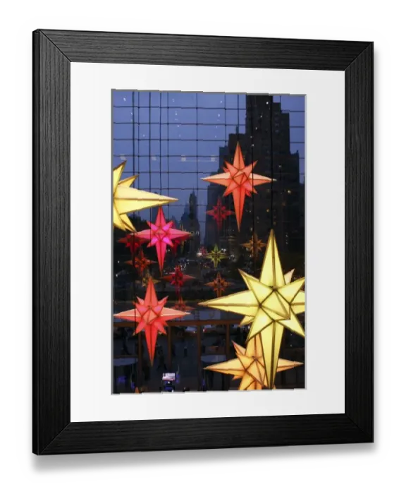 Framed Print : United States, New York. Christmas decorations inside Time Warner Center Framed Print : United States, New York. Christmas decorations inside Time Warner Center