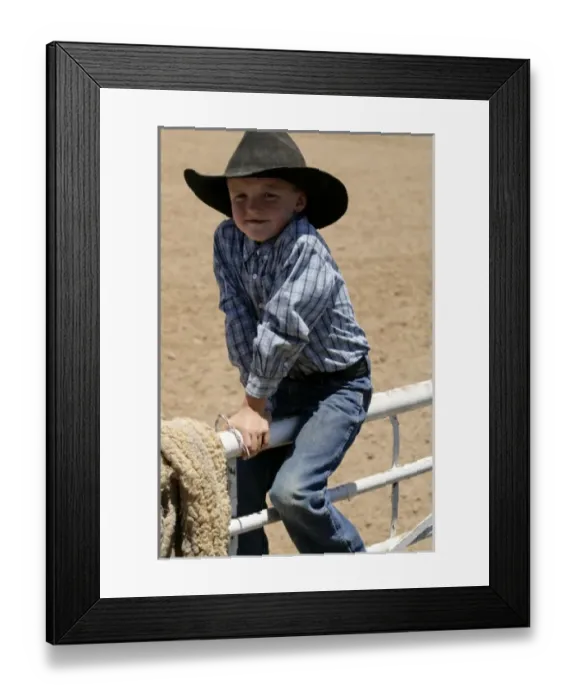 Framed Print : Santa Fe, New Mexico, USA. Galisteo Rodeo, young cowboy. (MR) Framed Print : Santa Fe, New Mexico, USA. Galisteo Rodeo, young cowboy. (MR)