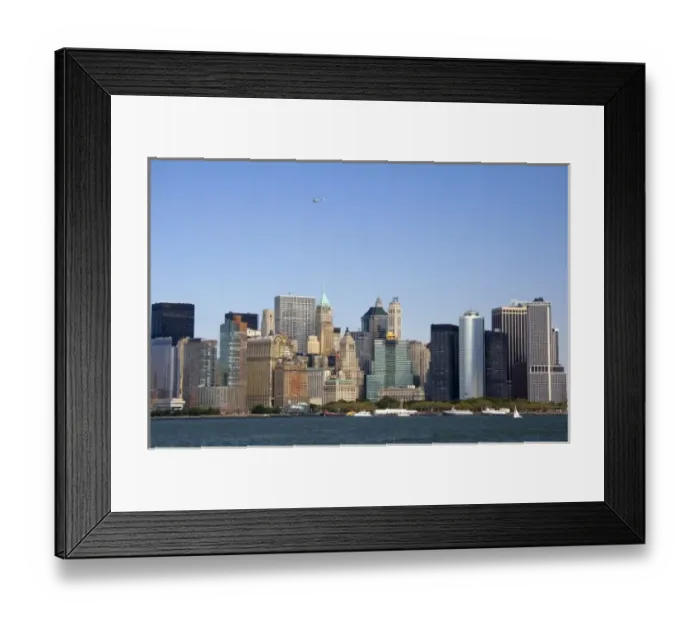 Framed Print : Lower Manhattan and Battery Park in New York City, New York, USA
