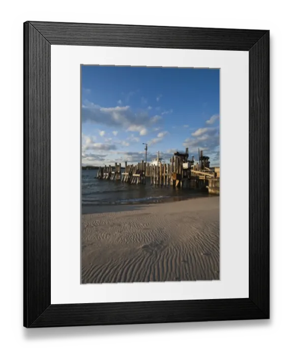 Framed Print : USA, New York, Southampton. Shelter Island ferry dock, North Haven Framed Print : USA, New York, Southampton. Shelter Island ferry dock, North Haven