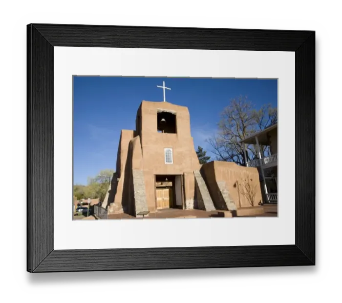Framed Print : NM, New Mexico, Santa Fe, San Miguel Mission Framed Print : NM, New Mexico, Santa Fe, San Miguel Mission