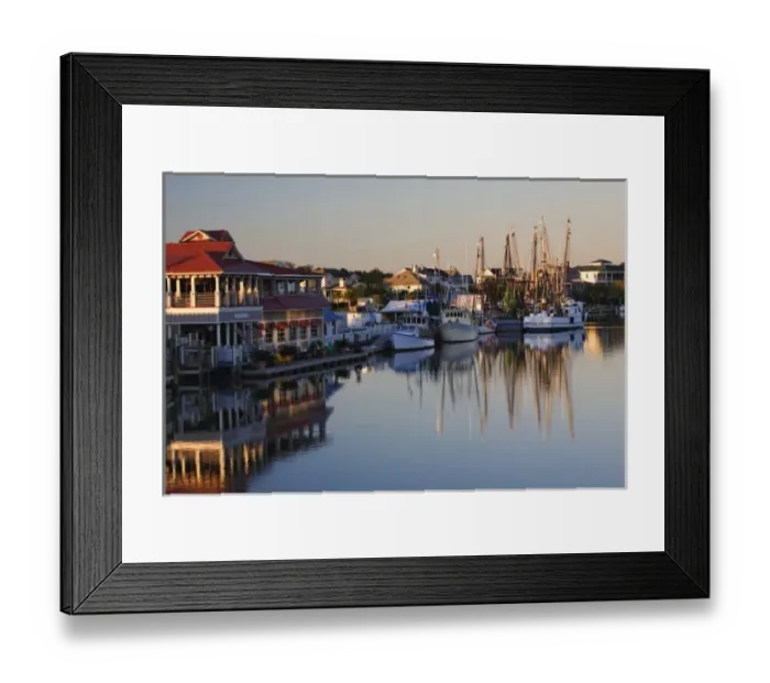 Framed Print : Sunrise along Shems Creek, Charleston, South Carolina Framed Print : Sunrise along Shems Creek, Charleston, South Carolina
