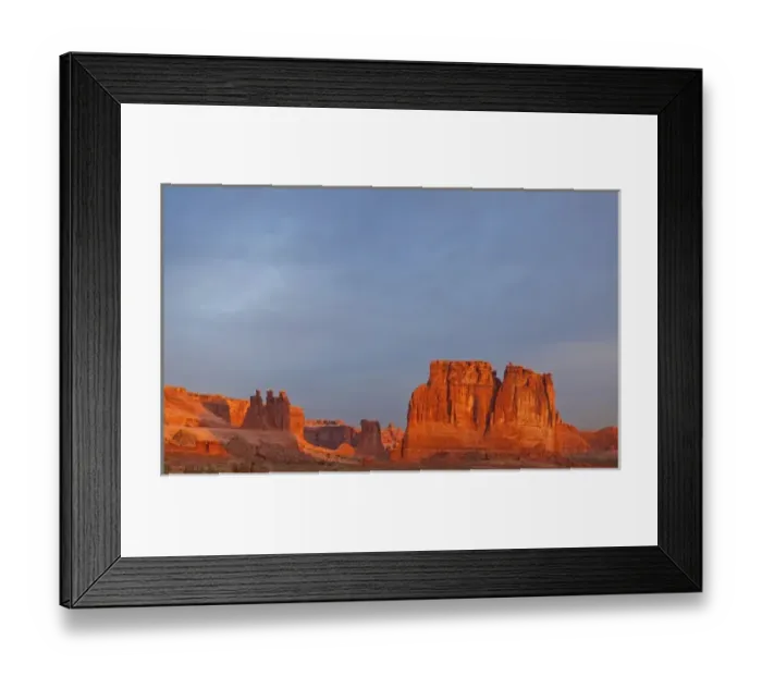 Framed Print : Courthouse Towers in Arches National Park, Utah, USA