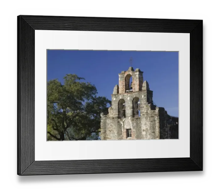 Framed Print : USA, TEXAS, San Antonio: Spanish Mission Trail Mission Espada (b. 1745, 1756) Framed Print : USA, TEXAS, San Antonio: Spanish Mission Trail Mission Espada (b. 1745, 1756)