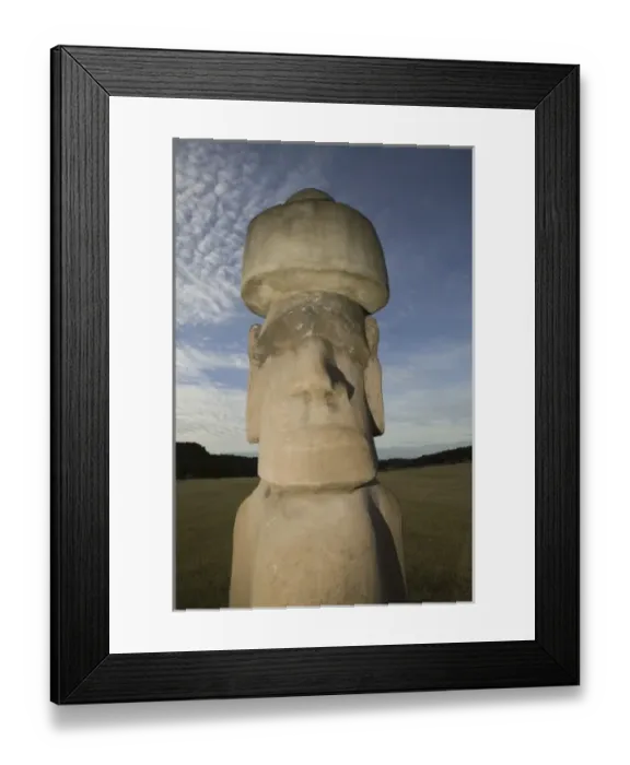 Framed Print : USA, TEXAS, Hill Country, Hunt: Stonehenge 2, Half scale replica Easter Island Moai Framed Print : USA, TEXAS, Hill Country, Hunt: Stonehenge 2, Half scale replica Easter Island Moai
