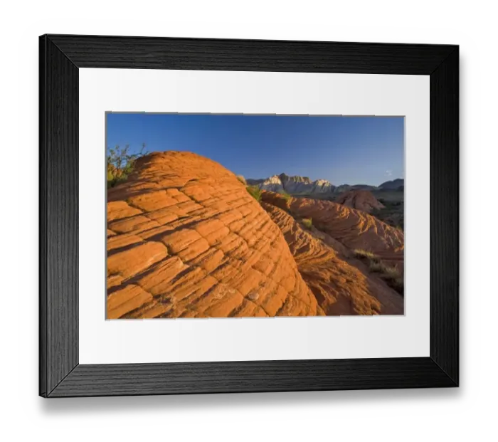 Framed Print : Petrified sand dunes at Snow Canyon State Park near St George Utah Framed Print : Petrified sand dunes at Snow Canyon State Park near St George Utah