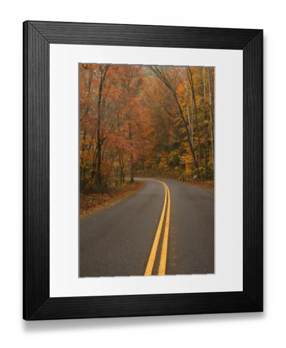 Framed Print : USA, North America, North Carolina, Great Smoky Mountain NP. Road through the Smokies in late fall Framed Print : USA, North America, North Carolina, Great Smoky Mountain NP. Road through the Smokies in late fall