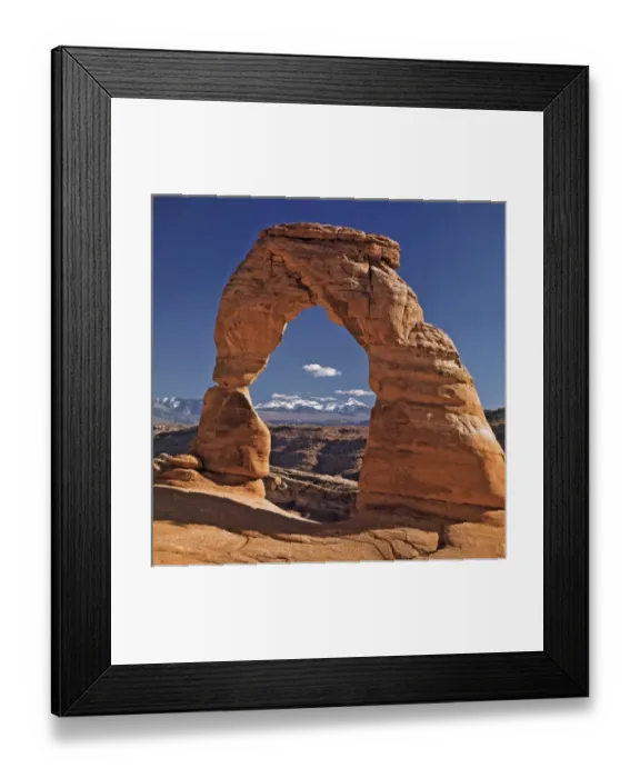 Framed Print : USA, Utah, Arches NP. Delicate Arch at Arches National Park in Utah, is the most