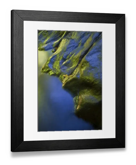 Framed Print : USA, Oregon. Reflections on rocks along Sweet Creek shoreline Framed Print : USA, Oregon. Reflections on rocks along Sweet Creek shoreline