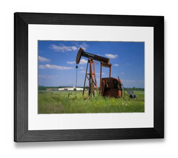 Framed Print : Oil rig in operation on the Osage Indian Reservation today. The Osage Tribe s Framed Print : Oil rig in operation on the Osage Indian Reservation today. The Osage Tribe s